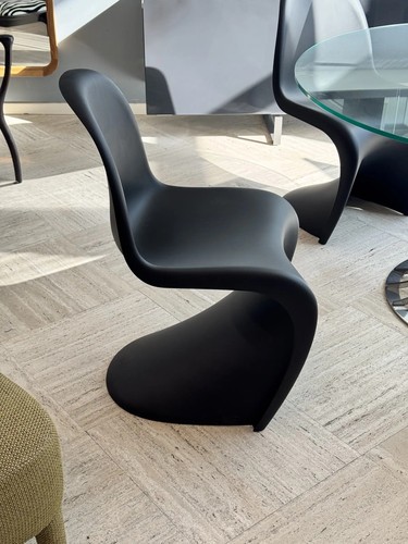 Panton chair nera opaca - nera,