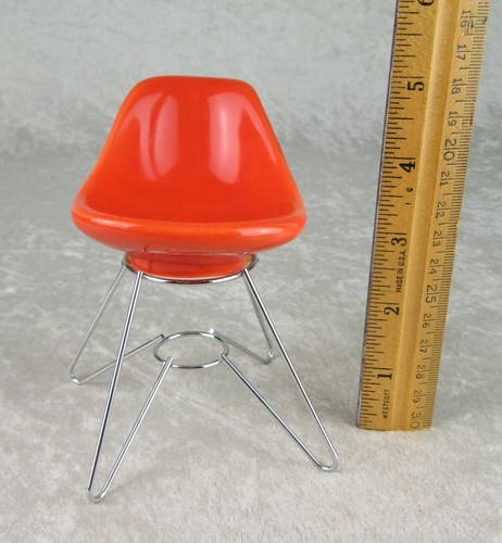 Miniature modern chair orange - miniature,